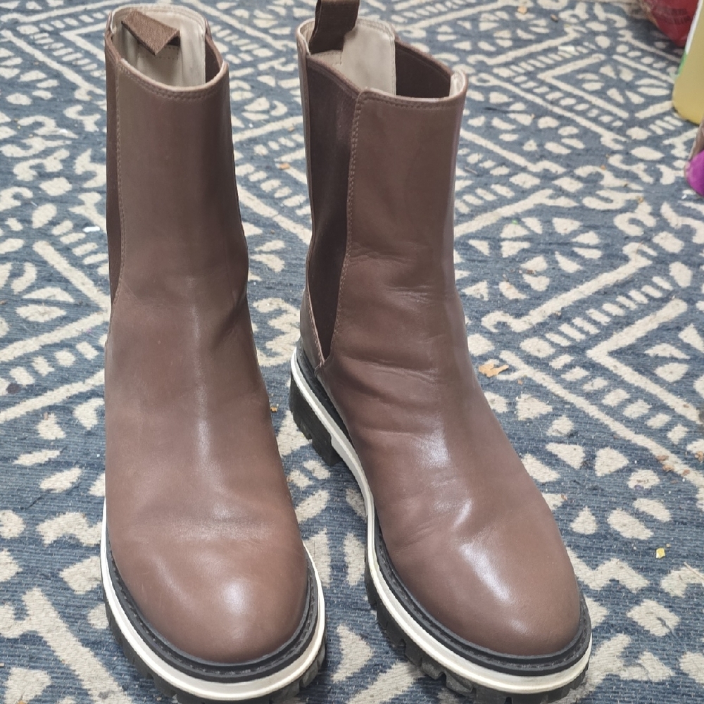 Cole Haan Brown Leather Ankle Boots